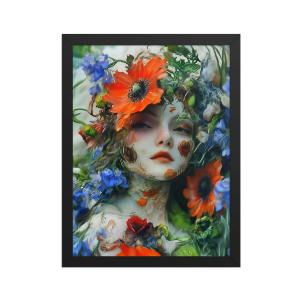 “Blütengesicht” – Gerahmtes Poster