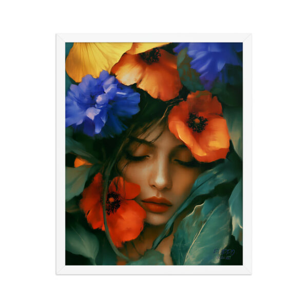 “Blütenherz” – Gerahmtes Poster