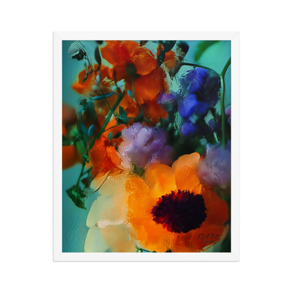 “Glasblüten” – Gerahmtes Poster