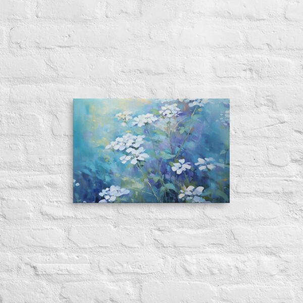 “Blaue Blüten” – Leinwanddruck