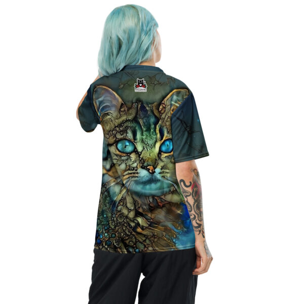 “Dreamcat” – Recyceltes Unisex-Trikot mit Allover-Druck