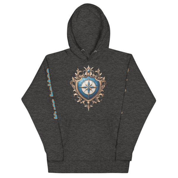 “Kurszeichen” – Unisex Premium-Hoodie | Cotton Heritage M2580
