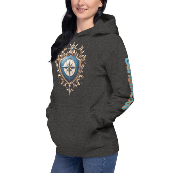 “Kurszeichen” – Unisex Premium-Hoodie | Cotton Heritage M2580
