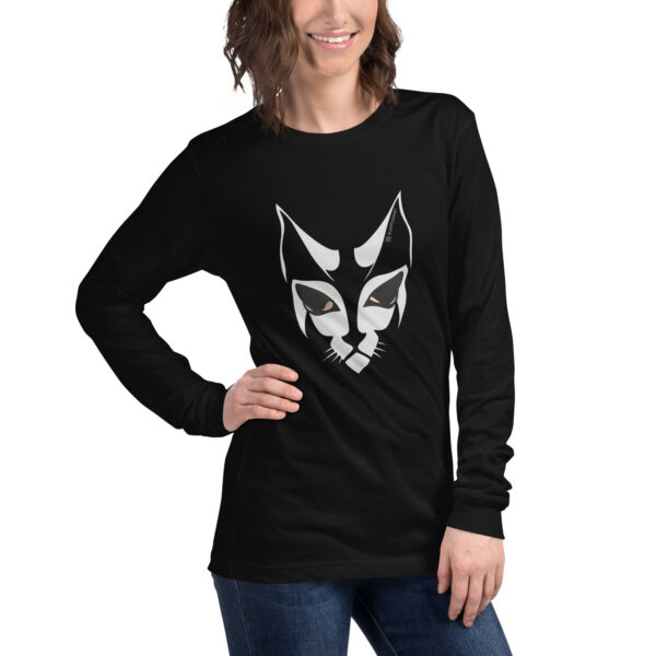 “Shadowcat” – Langärmeliges Unisex-Shirt | Bella + Canvas 3501