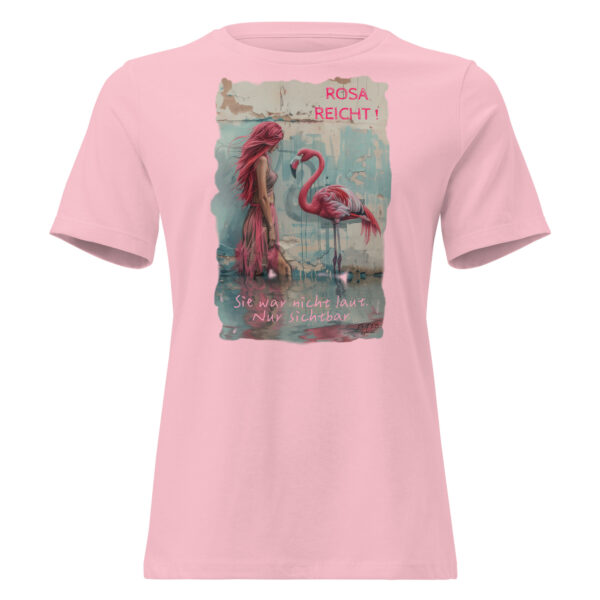 “ROSA REICHT” – Lockeres Damen-T-Shirt | Bella + Canvas 6400