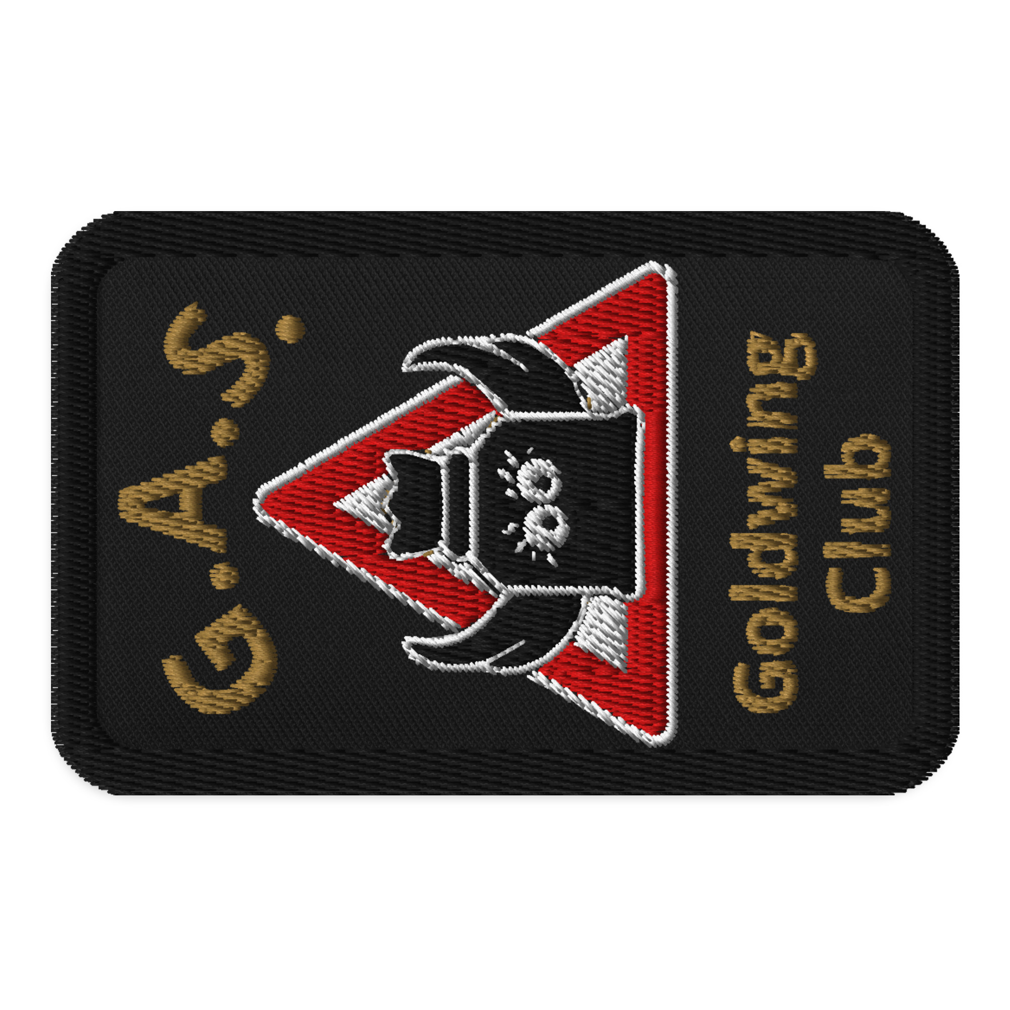 Hochwertiger G.A.S. Club-Patch für Westen, Jacken und Taschen. Stickqualität, exklusiv für die G.A.S. Community.