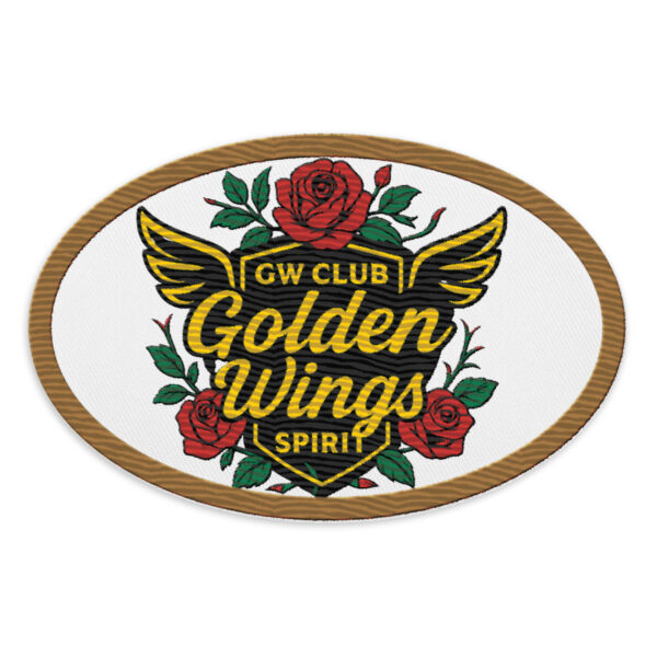 Golden Wings Patch Oval