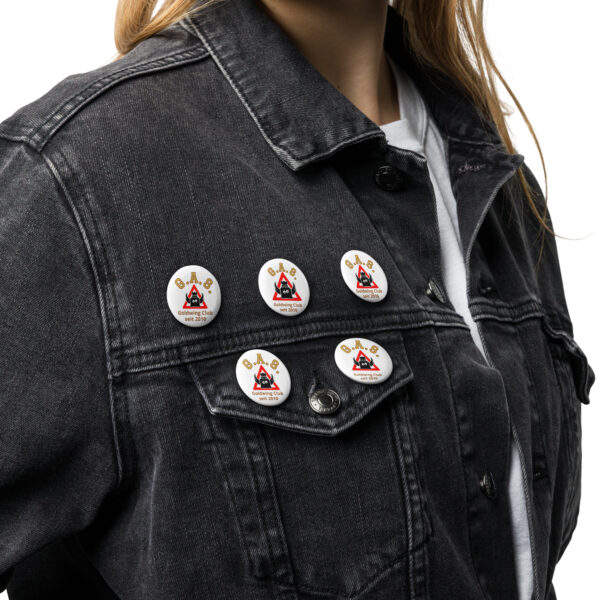 GAS-Button – 5er-Set | Goldwing Club Statement-Buttons