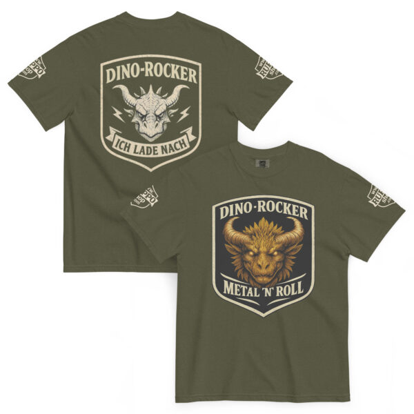 “DINO Rocker” Schweres Unisex T-Shirt | Colors 1717
