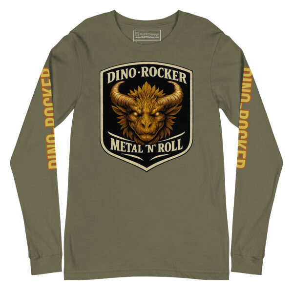 “DINO-Rocker” Unisex Longsleeve-Shirt | Bella + Canvas 3501