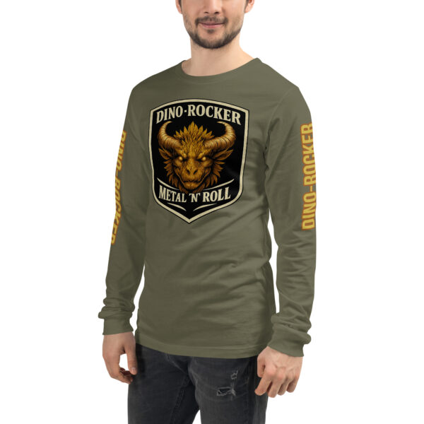 “DINO-Rocker” Unisex Longsleeve-Shirt | Bella + Canvas 3501