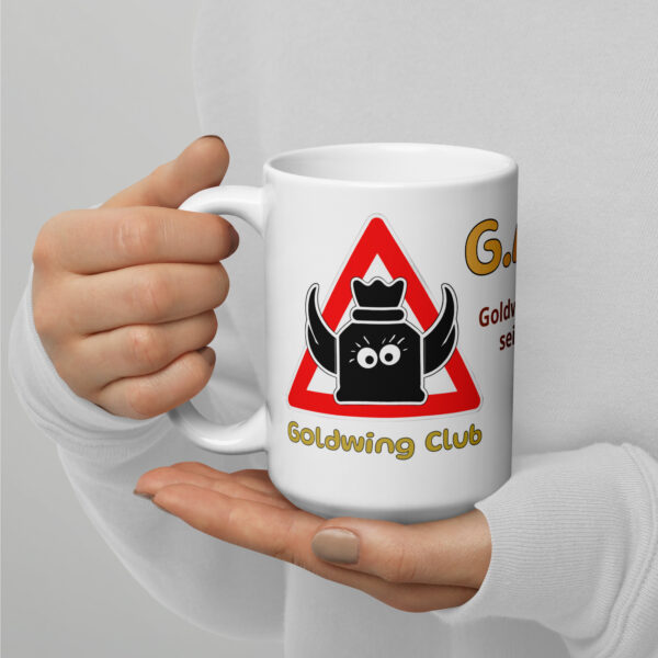 “GAS-Becher” – Weißer Keramikbecher | Goldwing Club seit 2010