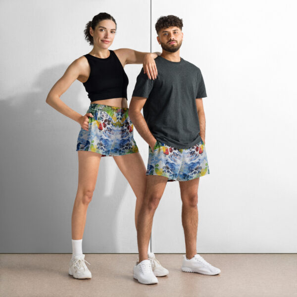 “CellArt” – Sportliche Unisex Shorts mit Allover-Druck