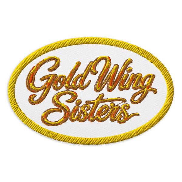 GoldWing Sisters” Patch Gestickter Aufnäher