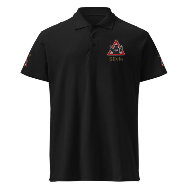 “GAS-bestickt” Premium Unisex Piqué-Poloshirt | Silvia