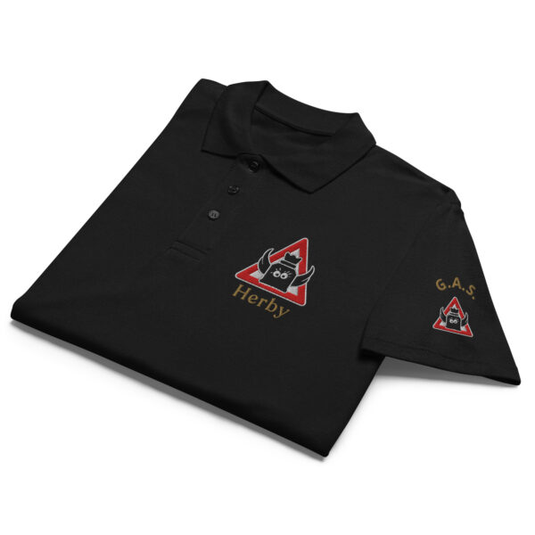 „GAS-bestickt“ Premium Unisex Piqué-Poloshirt | Herby