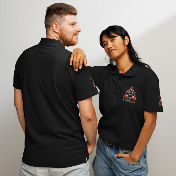 “GAS-bestickt” Premium Unisex Piqué-Poloshirt | Helfried