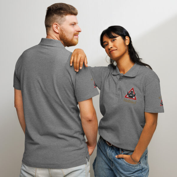 “GAS-bestickt” Premium Unisex Piqué-Poloshirt | Helfried