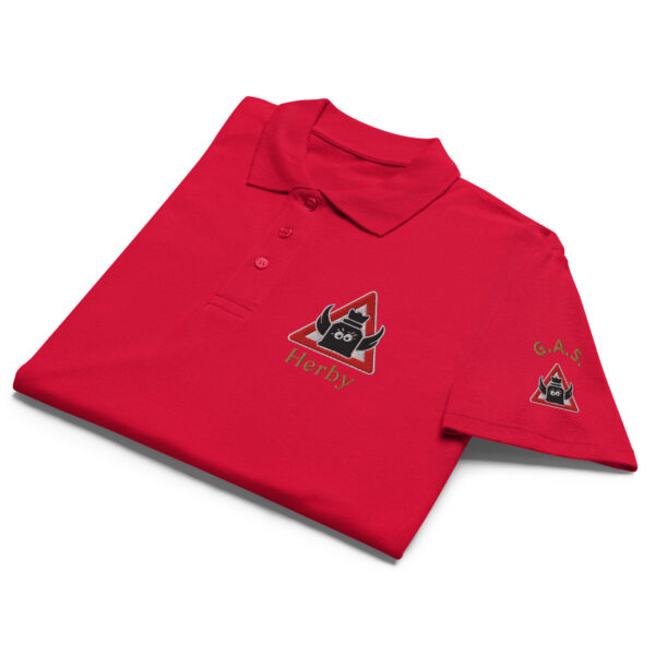 „GAS-bestickt“ Premium Unisex Piqué-Poloshirt | Herby