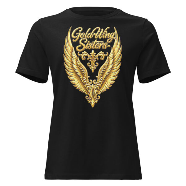 “GoldWing Sisters” Lockeres Damen-T-Shirt | Bella + Canvas 6400